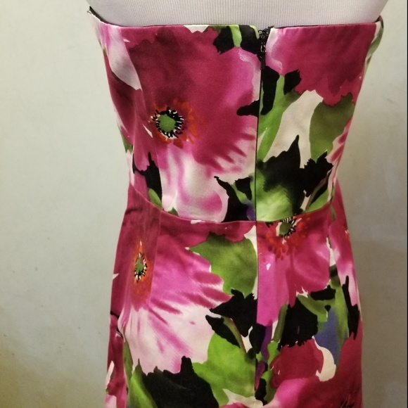 Donna Ricco floral tube top dress (K29) - Picture 4 of 5